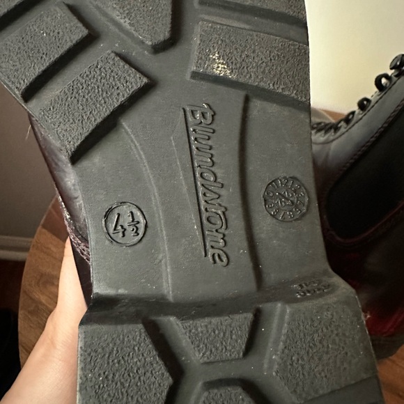 Blundstone | Water resistant | LACE UP BOOTS - BORDEAUX BRUSH | size 7.5 - Picture 7 of 8